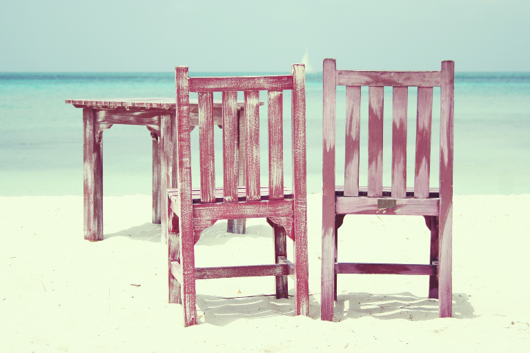 Stoler på strand - Aruba. Kilde: Pixabay.com